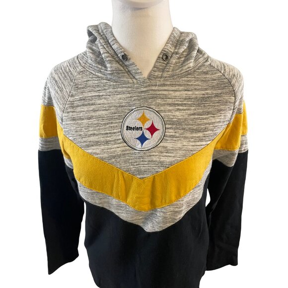 NFL Pittsburgh Steelers Hoodie Women's Colorblock S - Picture 3 of 10